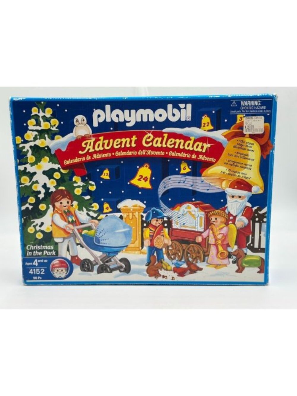 Playmobil 4152 Christmas in the Park Advent Calendar 2005 Complete 96 Pc Box